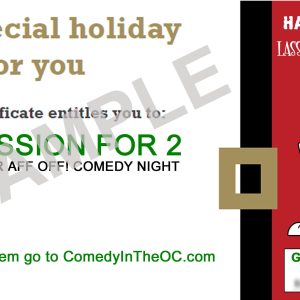 LYAO Holiday Gift Certificate - Admit 2